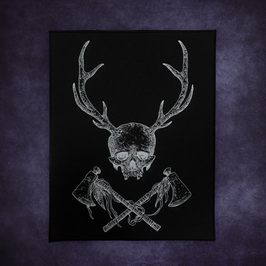 Tomahawk Skull Back Patch