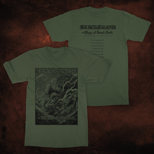 LAST FEW "On Wings of Sacred Death" 2024 Green Tour T's